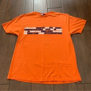 Orange Tommy Hilfiger Tommy Jeans Graphic T Shirt sz S